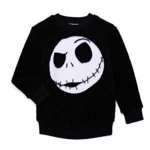 NWOT. DISNEY Nightmare Before Christmas Jack Skellington Fleece Sweatshirt
